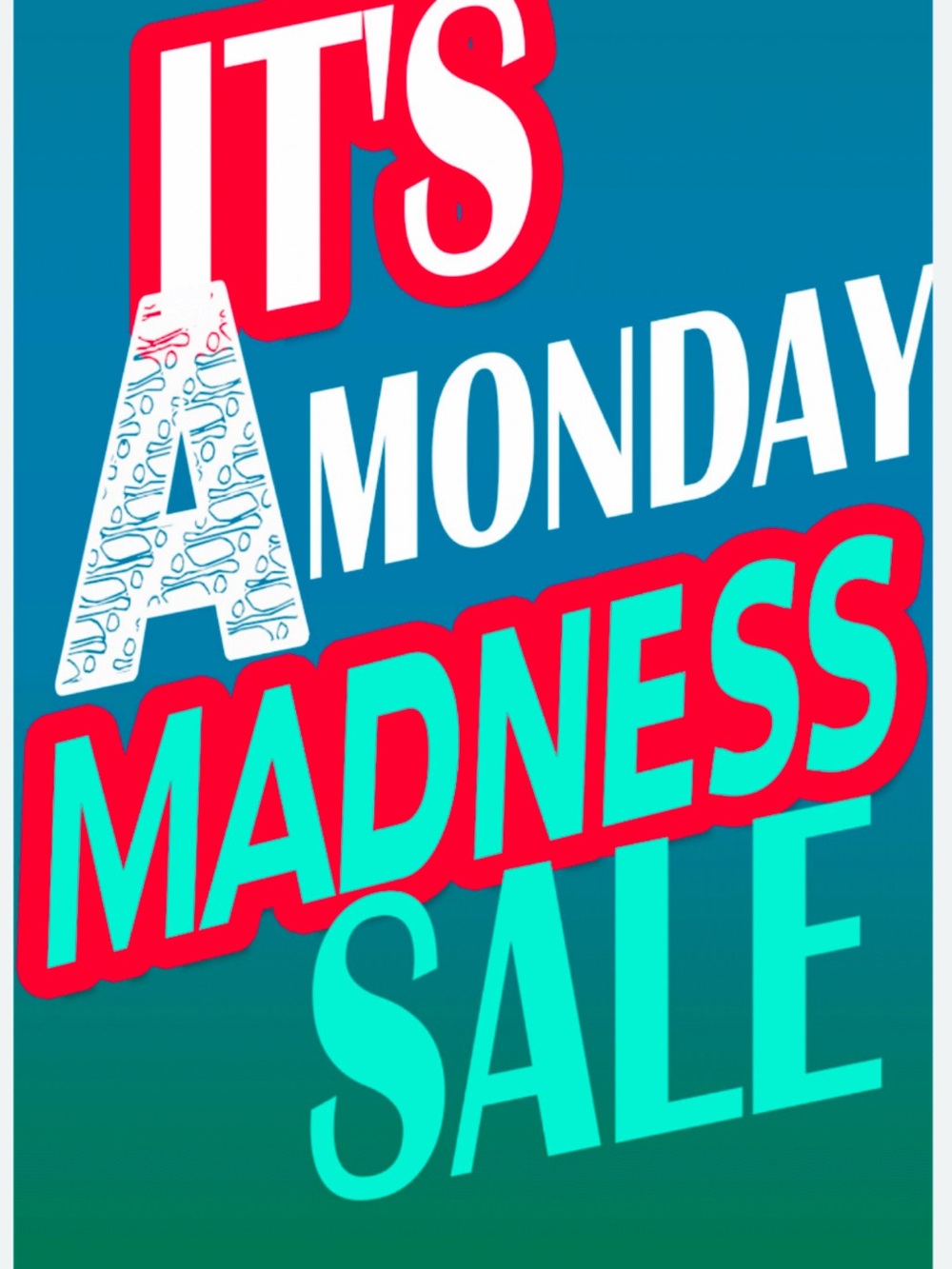 Bonjour ! Bonjour!! 
Monday Madness Sale !!!!